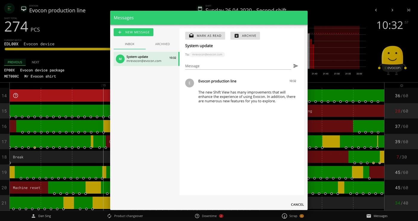 Captura de pantalla: Agregamos la función muy solicitada de mensajería en 2 direcciones, lo que significa que ahora los contactos predefinidos que reciben corre